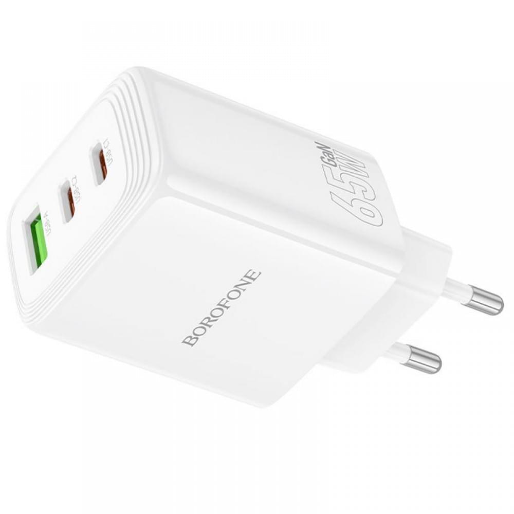 МЗП Borofone BN32 Cargador PD65W (1USB-A/2C) White