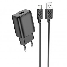 СЗУ Hoco C134A Solid 1USB-A 12W + Type-C