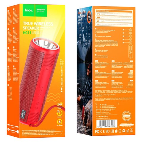Bluetooth Колонка Hoco HC11 Bora sports Червоний