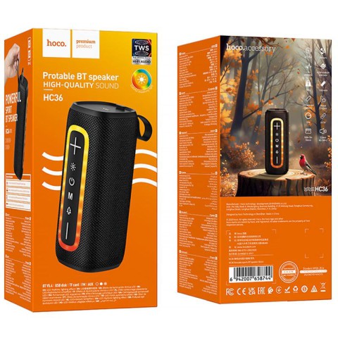 Bluetooth Колонка Hoco HC36 Brocade sports Black
