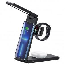 БЗП Usams US-CD181 15W 3in1 with Table Lamp Black
