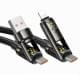 Дата кабель Hoco U143 Joy 4in1 USB to Lightning/Type-C to Type-C 240W (1.2m) Black