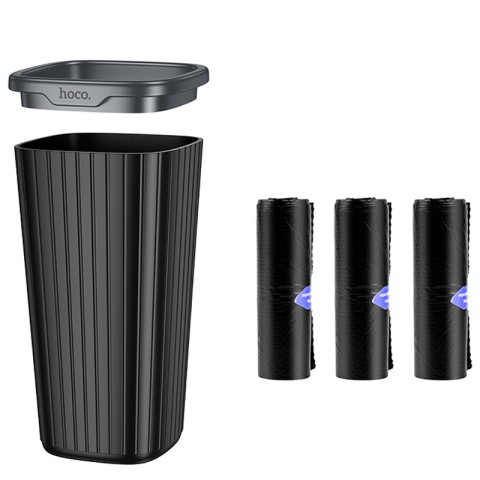 Автомобільний контейнер для сміття у підсклянник Hoco ZP12 Black