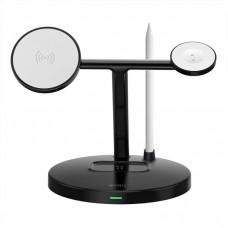 БЗП WIWU Wi-W032 Magnetic 4 in 1 Cableless Charger Black