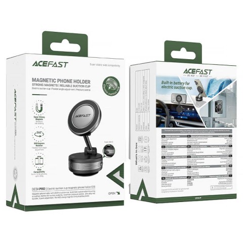 Магнітний тримач для телефону Acefast E30 Auto Fix 360° Metal gray