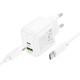МЗП Hoco CS55A Surplus PD30W+QC3.0 (1USB-A/1C) + кабель Type-C to Type-C White