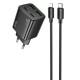 МЗП Hoco N56 Fundador PD30W four-port (2C2A) + Type-C to Lightning Black