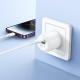 МЗП Borofone BA94A Lustrous PD30W+QC3.0 (1USB-A/1C) + кабель Type-C to Lightning White
