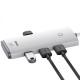 Перехідник HUB Baseus Lite Series 4in1 (USB-A to USB3.0*4) (0.25m) (WKQX03) White