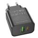 МЗП Borofone BA88A Navy PD20W+QC3.0 (1USB-A/1C) Black