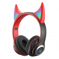 Накладні бездротові навушники Devil's Horn STN-29 Black / Red