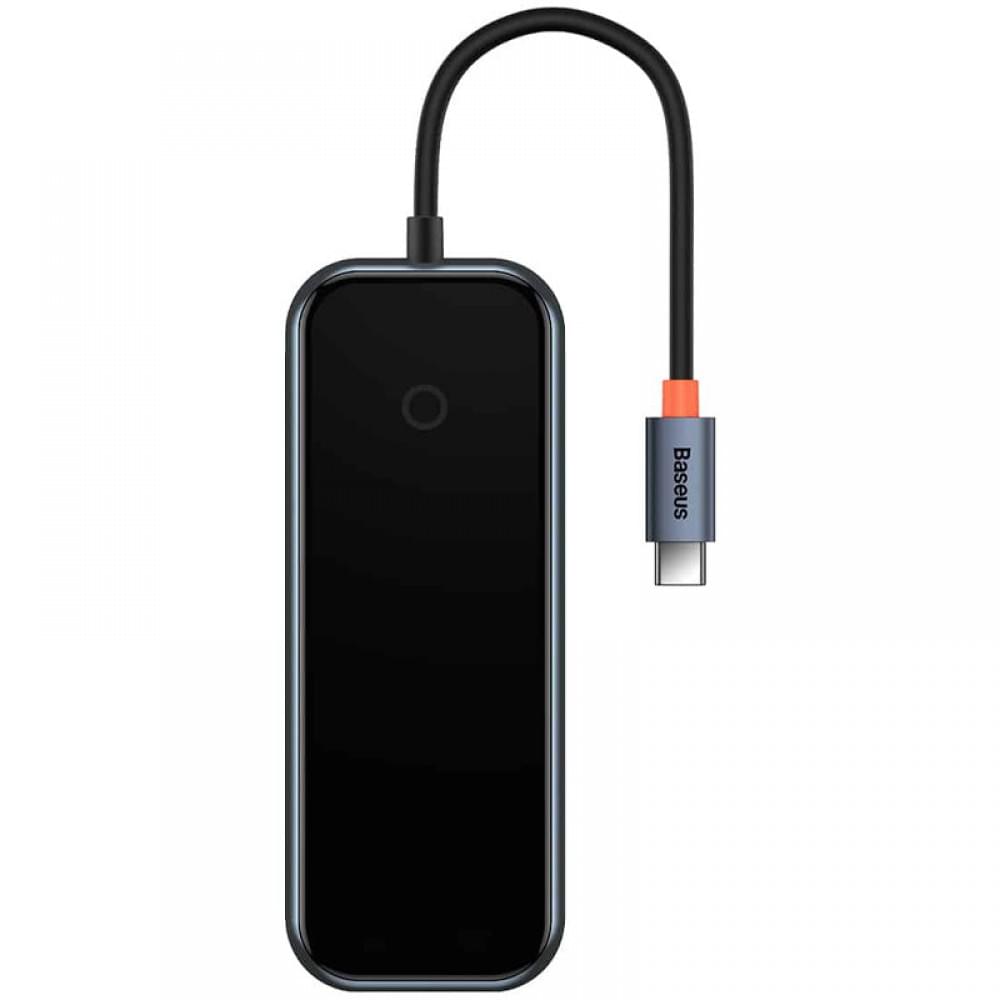 Перехідник Baseus Hub AcmeJoy 4-Port Type-C (USB3.0*3+Type-C PD&Data*1) (WKJZ) Dark Gray