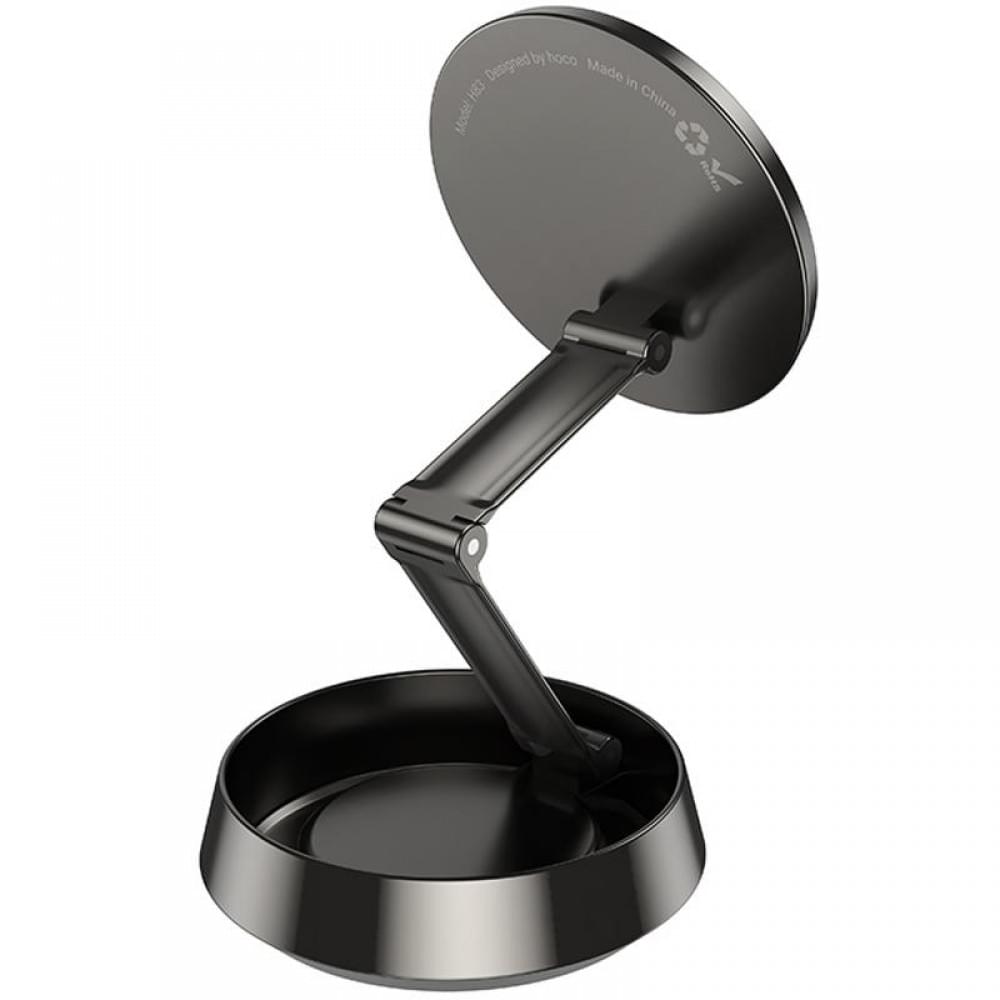 Автотримач Hoco H83 Metal ring magnetic (center console) Metal grey