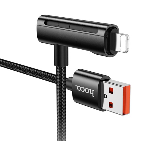 Дата кабель Hoco U135 Incredible 2in1 USB to Lightning/Type-C (1m) Black