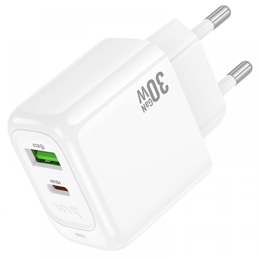 МЗП Hoco CS55A Surplus PD30W+QC3.0 (1USB-A/1C) White