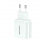 МЗП USAMS US-CC090 T24 2.1A Dual USB Travel Charger （EU） Білий