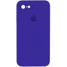 Чохол Silicone Case Square Full Camera Protective (AA) для Apple iPhone 6/6s (4.7") Фіолетовий / Ultra Violet
