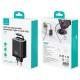 МЗП Usams US-CC296 GaN With Retractable Type-C Cable Xiang Ser. 30W (1USB-A/1C) Black