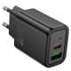 МЗП Hoco N63 Gentle PD30W+QC3.0 (1USB-A/1C) + кабель Type-C to Lightning Black