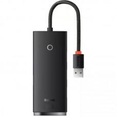 Перехідник HUB Baseus Lite Series 4in1 (USB-A to USB3.0*4) (0.25m) (WKQX03) Black
