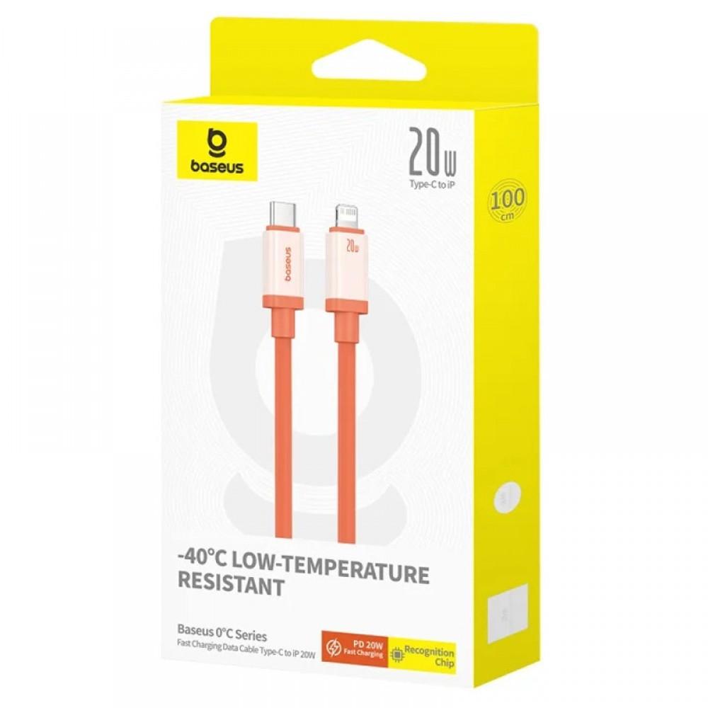 Дата кабель Baseus 0°C Series Fast Charging Type-C to Lightning 20W (1m) (P10368802731) Canyon Coral