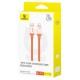 Дата кабель Baseus 0°C Series Fast Charging Type-C to Lightning 20W (1m) (P10368802731) Canyon Coral