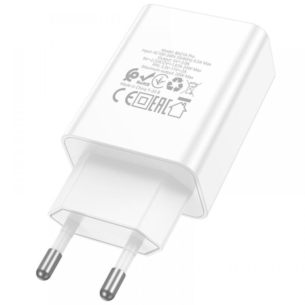 МЗП Borofone BA21A Pro Long journey PD20W (1USB-C) White