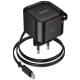МЗП Hoco C153A Changer With Retractable Cable Type-C PD20W Black