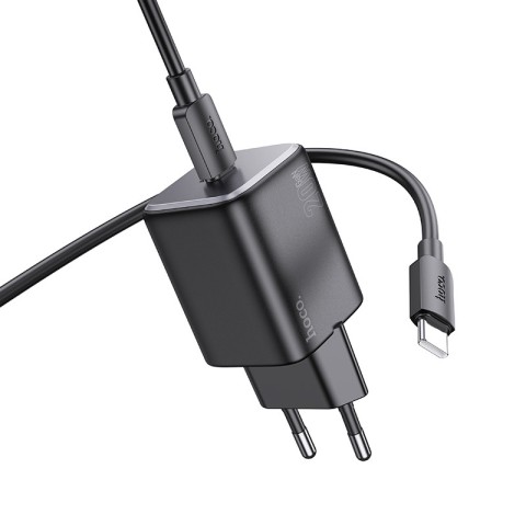 МЗП Hoco N40 Mighty PD20W (1USB-C) + кабель Type-C to Type-C Black
