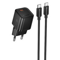 МЗП Hoco N66 Ingenious PD35W (1USB-C) + кабель Type-C to Type-C Black