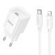 МЗП Hoco C146A Charm PD20W (1USB-C) + кабель Type-C to Lightning White