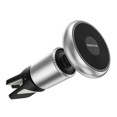 Автотримач Borofone BH47 Cool move air outlet magnetic (extended version) Black / Silver