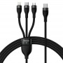 Дата кабель Baseus Flash Series 2 USB to MicroUSB-Lightning-Type-C 66W (1.2m) (CASS04000)