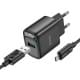 МЗП Hoco C140A Smart QC3.0 18W (1USB-A) + кабель USB to MicroUSB Black