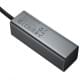 Перехідник HUB Hoco HB1B 4in1 (USB to 4xUSB 3.0) (1m) Metal gray