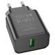 МЗП Borofone BA72A Spring QC3.0 (1USB-A) Black