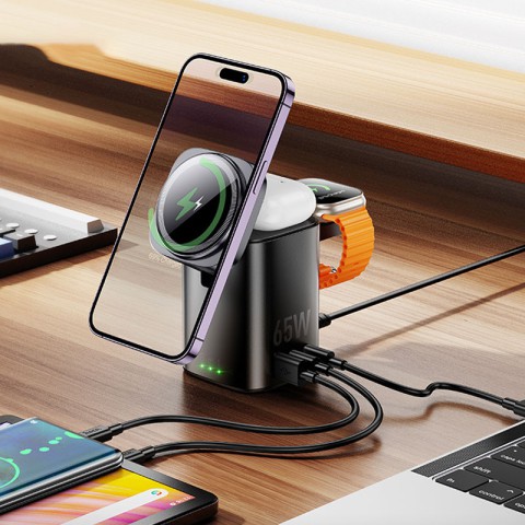 БЗП Hoco CQ20A Clever 6in1 PD65W Black