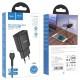 МЗП Hoco C88A Star round 2.4A (2USB-A) + кабель USB to MicroUSB Чорний