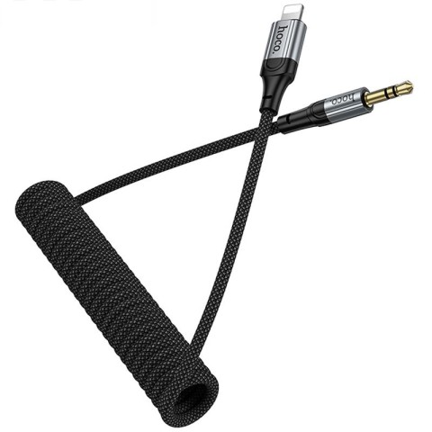 Аудіо кабель Aux Hoco UPA33A Nuevo (Lightning to AUX 3.5mm) (1.5m) Black