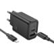 МЗП Hoco N63 Gentle PD30W+QC3.0 (1USB-A/1C) + кабель Type-C to Lightning Black