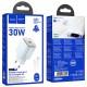 МЗП Hoco N47 Glorious PD30W (1USB-C) + кабель Type-C to Lightning Blue