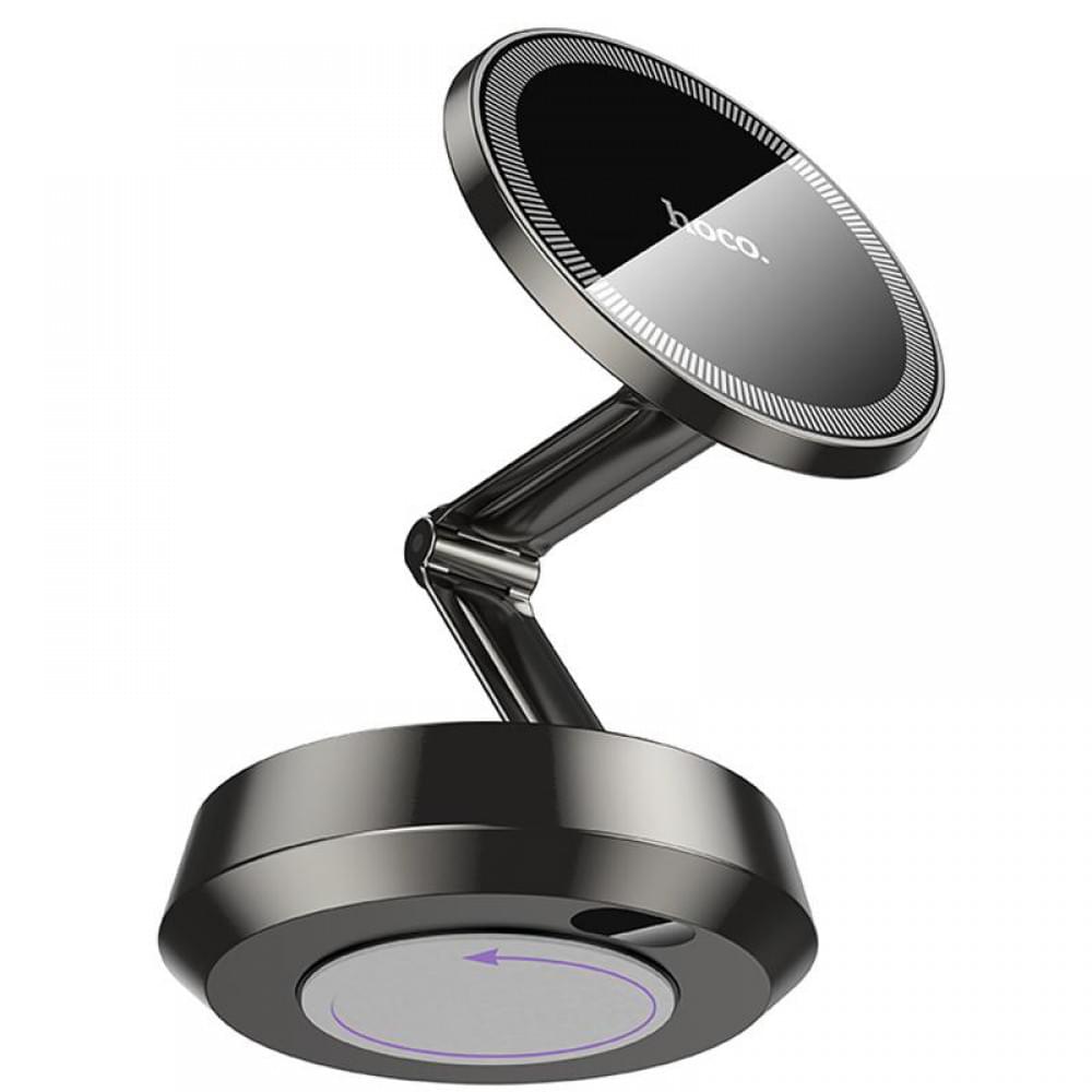 Автотримач Hoco H83 Metal ring magnetic (center console) Metal grey