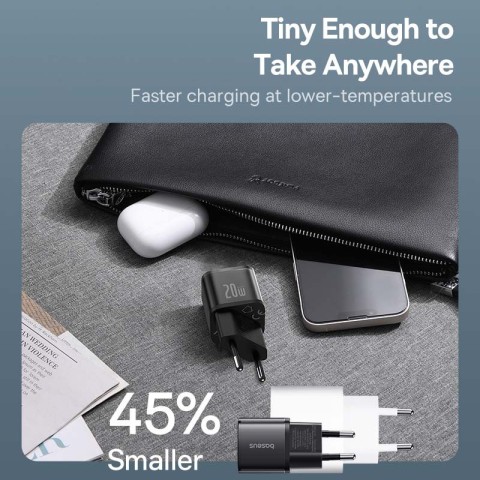 МЗП Baseus GaN5S OS 20W (1USB-C) (P10162503) Cluster Black