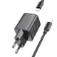 МЗП Hoco N40 Mighty PD20W (1USB-C) + кабель Type-C to Type-C Black