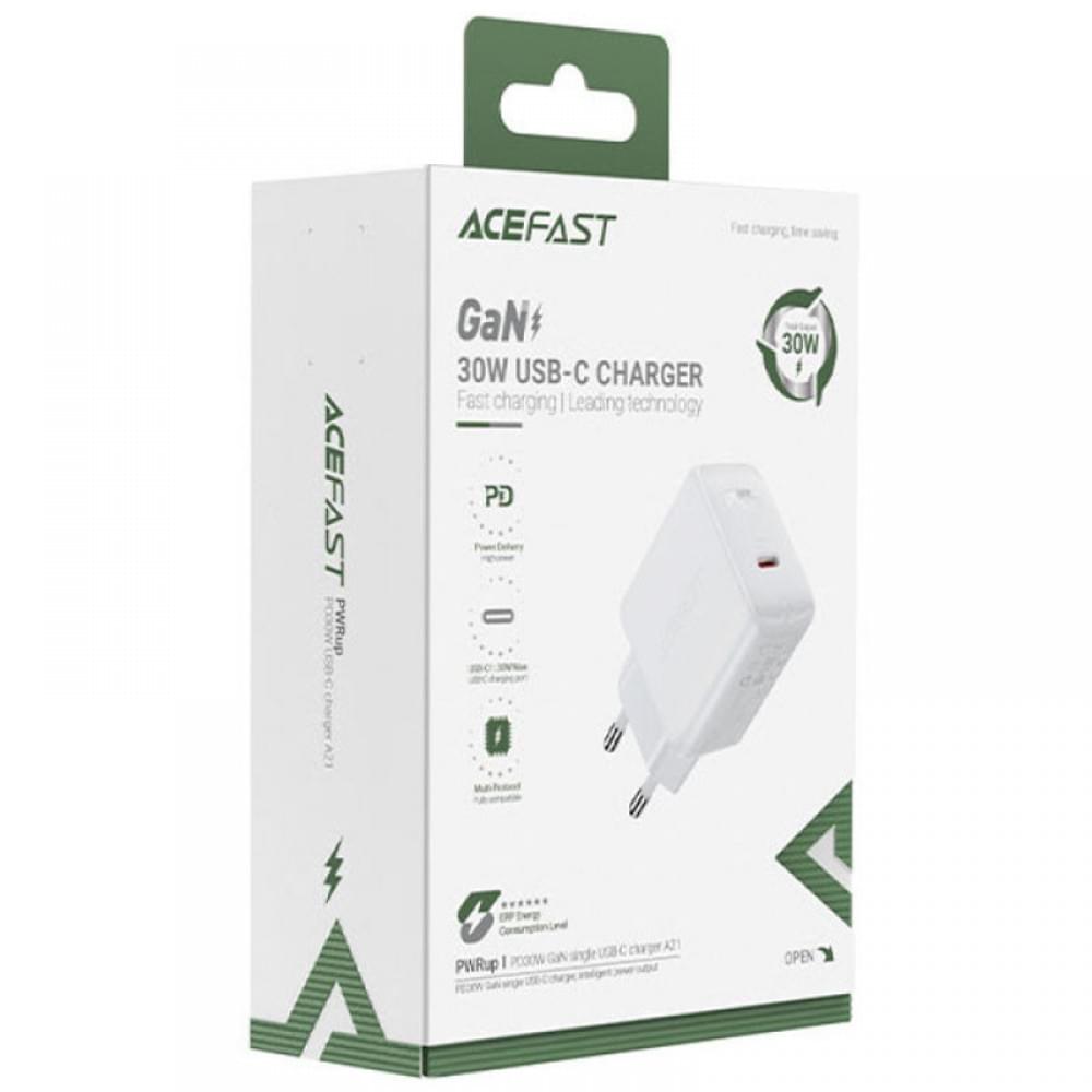 МЗП Acefast A21 PD30W GaN (1USB-C) White
