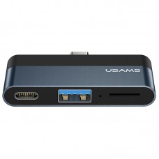 Переходник HUB Usams US-SJ491 Type-C Mini Hub (Type-C + USB + Micro SD)