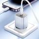 МЗП Hoco N47 Glorious PD30W (1USB-C) + кабель Type-C to Lightning Blue