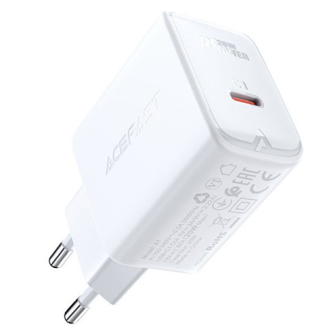 МЗП Acefast A21 PD30W GaN (1USB-C) White
