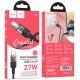 Дата кабель Hoco U129 Spirit Transparent Type-C to Lightning 27W (1.2m) Black