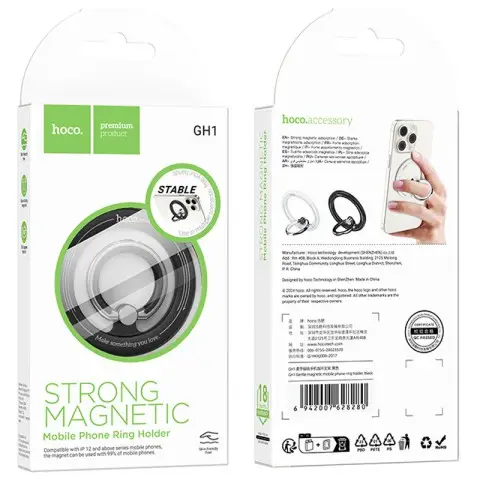 Магнітний тримач для телефону Hoco GH1 Gentle Black